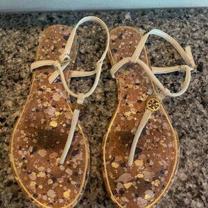 Tory Burch white strap sandle size7